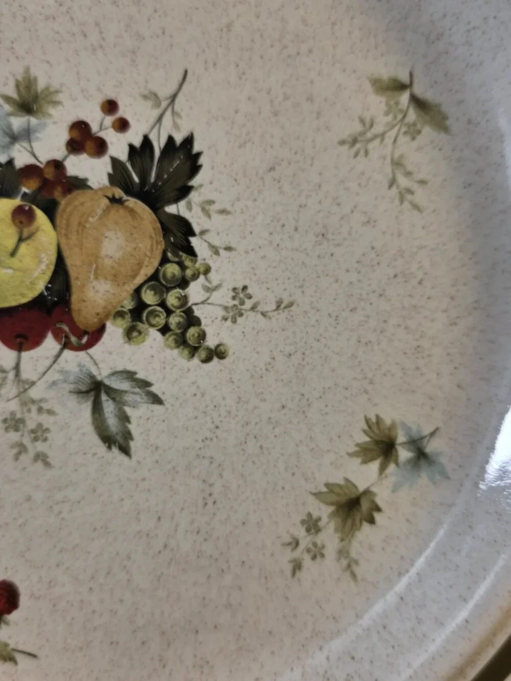 TWO Royal Doulton Cornwall (Double Green Trim) Salad Plates Fruit & Berries